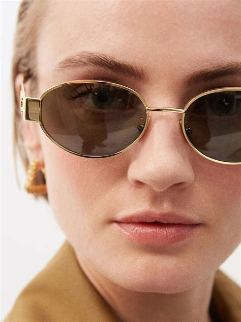 celine triomphe metal sunglasses real vs fake|Budget Dupes Of Viral Celine Triomphe Metal Sunglasses .